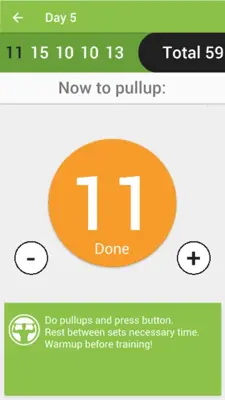 50 Pullups android App screenshot 7